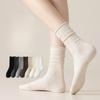 Boneless Socks, Women's Anti-pilling Mid-calf Socks, Rolled-up Mid-calf Socks, Pure Cotton Antibacterial and Deodorizing Postpartum Socks, Pile Socks