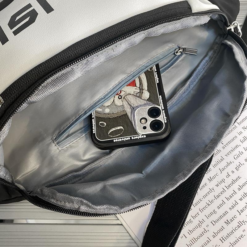 Küçük Tasarım Sense ile Erkekler için Yeni Crossbody Çanta Kız Öğrenciler için Doğa Sporları Bel Çantası Bir Omuz Çantası Moda Cep Göğüs Çantası