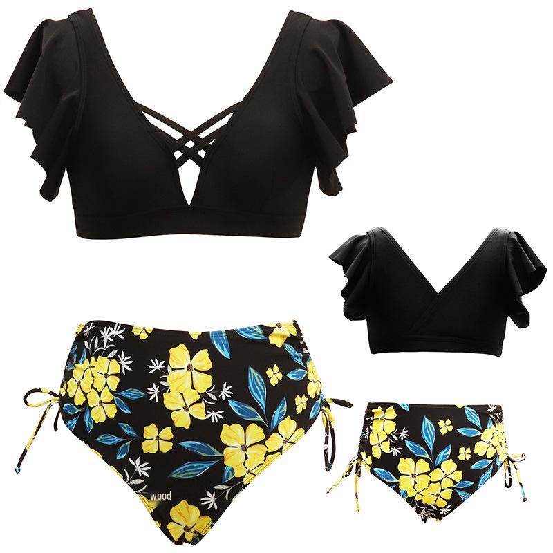 2024 Women's Split Swimsuit with Parent-Child Design - European and American Style Bikini