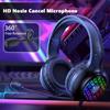 ONIKUMA 3,5 mm USB kabelová herní sluchátka 40 mm velká hnací jednotka Headset RGB HD mikrofon s redukcí šumu Kompatibilní s notebookem