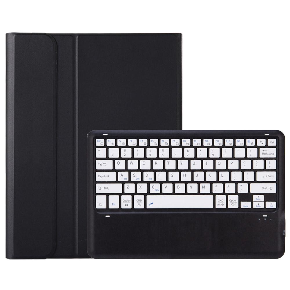 

AM26 For Lenovo Idea Tab Pro/Tab P12 Ultra-Thin Leather Tablet Stand Cover+Bluetooth-Compatible Keyboard Black/White