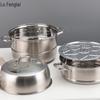 32cm 304 Stainless Steel Steamer Pot