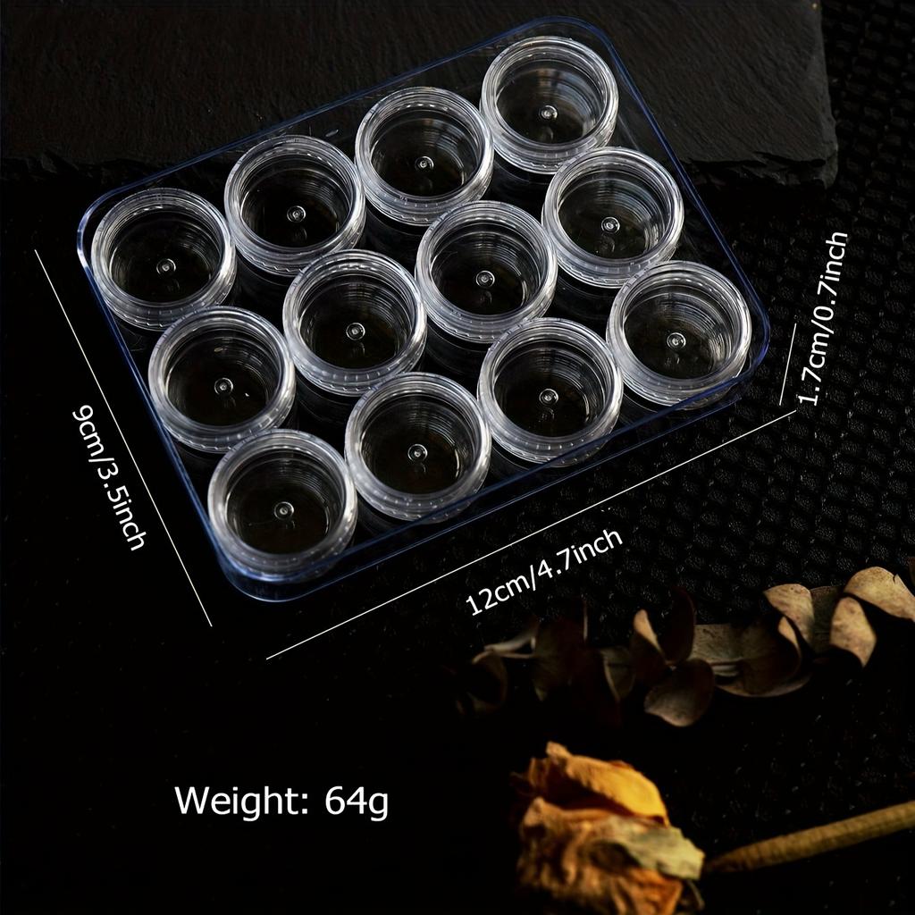 Compartment Organizer for Nail Art Supplies, Rhinestones, Beads, Nail Jewelry Container Box,contact Lens Cases