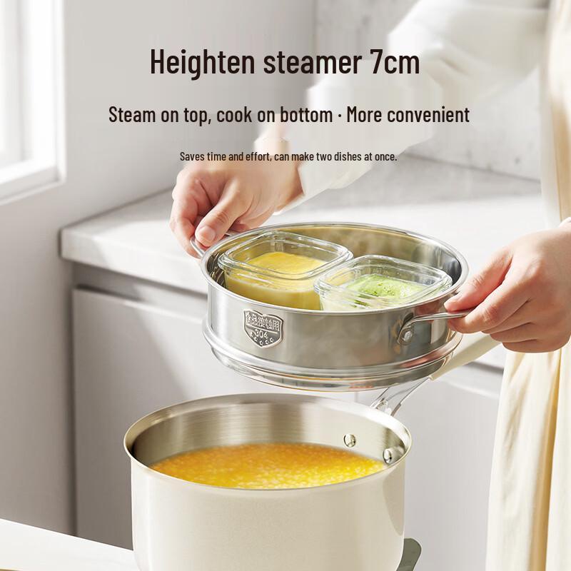 Zhi Shi 316L Edelstahl Antihaft-Pfannen- & Milchtopf-Set
