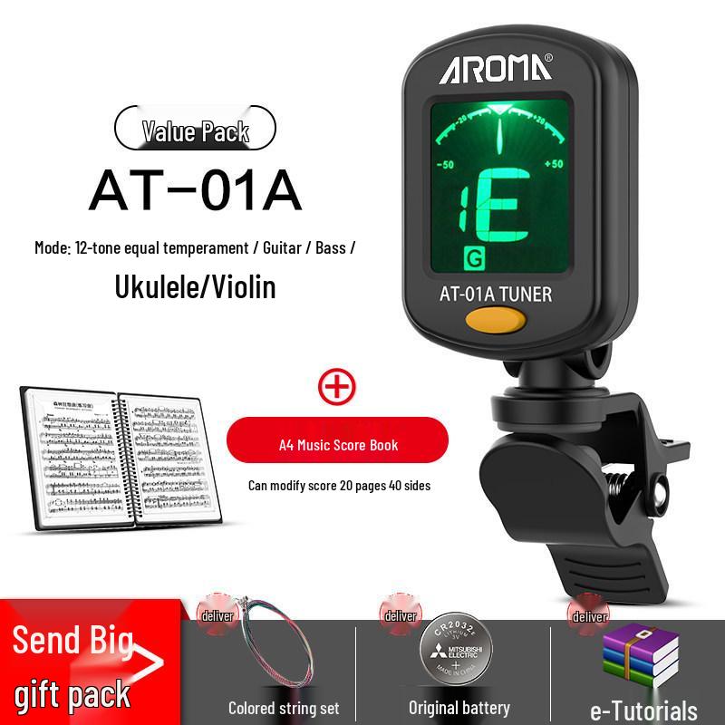 Anoma Univerzální elektronická ladička pro kytaru, ukulele a housle