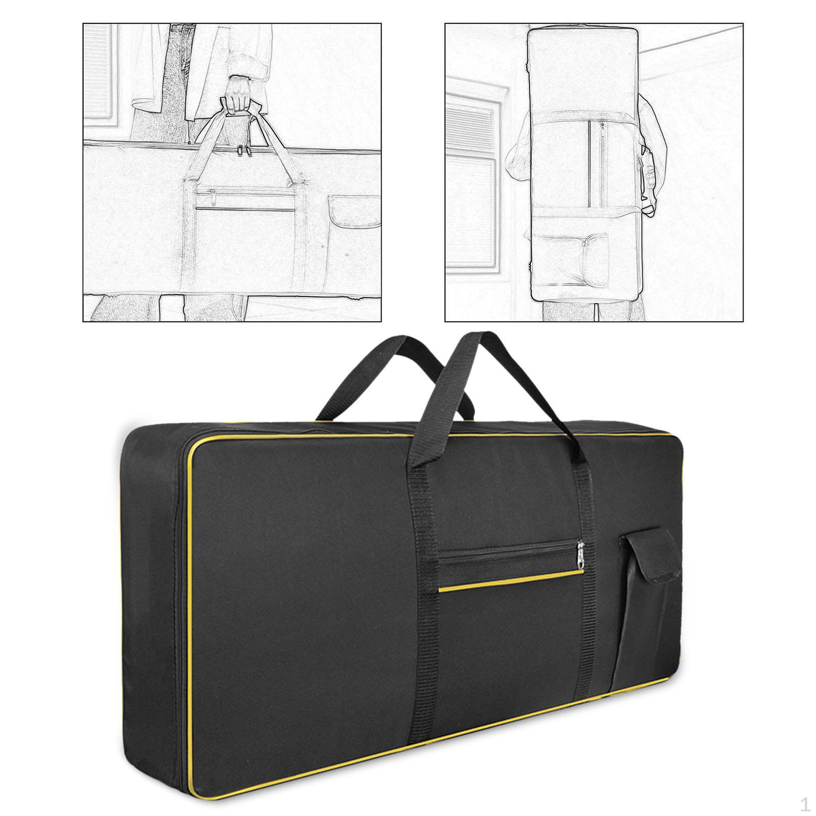 

Сумка для клавиатуры 61Key, чехол для электропианино, рюкзак, утолщенная сумка через плечо для гастрольных выступлений жёлтый