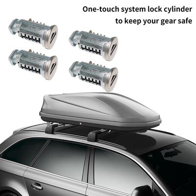 Travas e chaves para bagageiro de teto, peças principais de trava, kits de cilindro de trava para sistema de bagageiro de carro, acessórios para bagageiro de teto