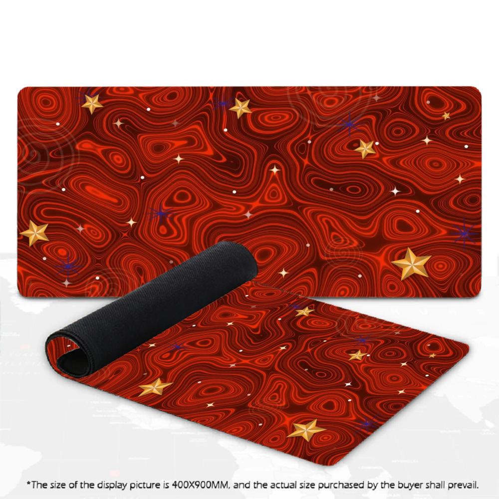 Large Dark Cosmic Star Pattern Mousepad XXL Abstract Galaxy Line Deskmat Non‑Slip Rubber Game Mouse Mats Gaming Accessories