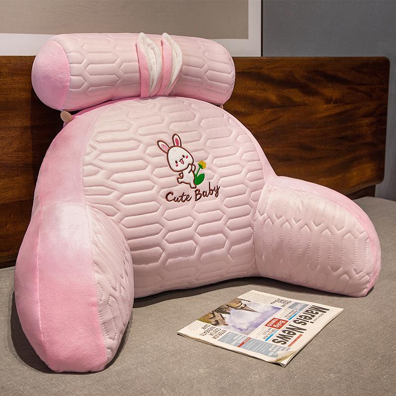 Мультяшная подушка-изголовье поясничная подушка мягкая сумка вышивка с большой спинкой для защиты поясницы на кровати сезонная доступность подушек 70x50cm 2414₽