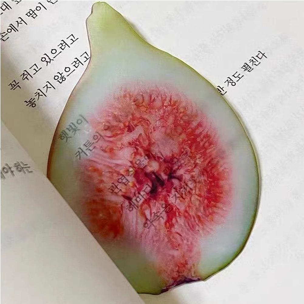 Creative Fruit Slice Bookmark with Simulation Funny Design Sense for INS Fixed Book Photography Cartoon Cute Note Bookmark