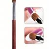 1Pc French Nail Art Brush Acrylic Nails Extension Builder Pen UV Gel Drawing Painting Manicure Tool Size 14