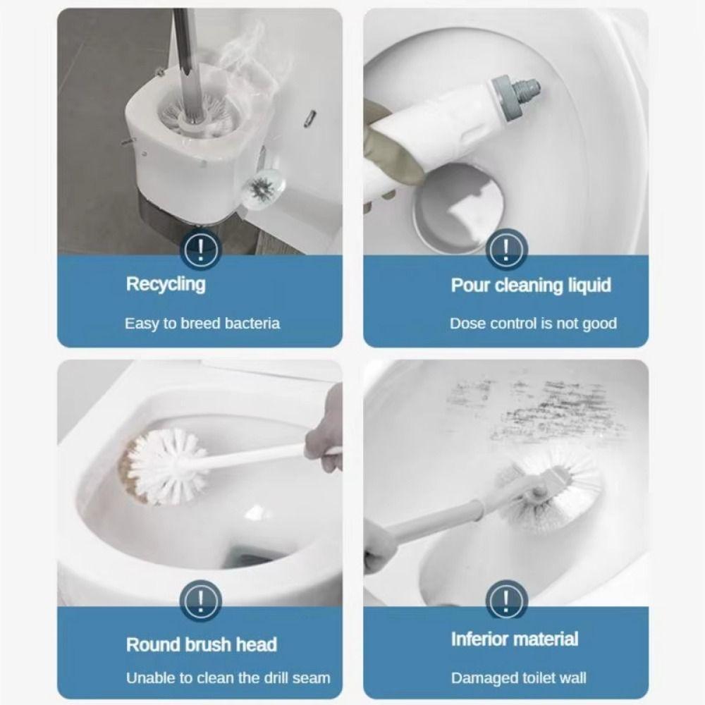 360° Cleaning Toilet Cleaning Kit Disposable Sponges Toilet Bowl Cleaners Brush Toilet Bowl