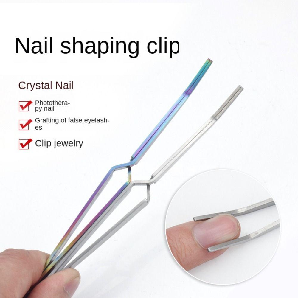 

Steel Equipment Handcraft Beauty Nail Art Shaping Manicure Tools Nail accessories tools Cross Clip