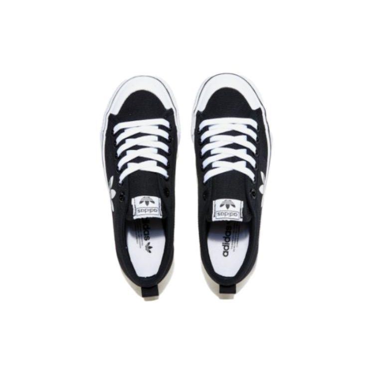 Adidas Originals Nizza Trefoil Nízké Skate Boty Unisex Tenisky Černé HQ6939