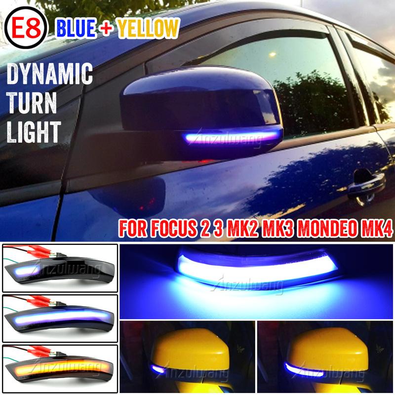 For Ford Focus 2 MK2 Focus 3 MK3 3.5 For Mondeo MK4 EU Dynamic Turn Signal Light Side Mirror Indicator Sequential Blinker Lamp