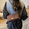 Minimalistisk Liten Fyrkantig Damväska - Mångsidig Höst/Vinter Lyx Nisch Axel- eller Crossbody Pendlar Armhåleväska