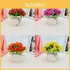 Orchid Artificial Flower Potted Plant Indoor Garden And Living Decoration Space