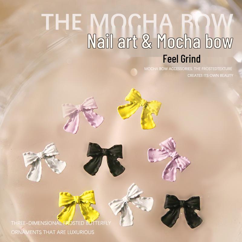 

Three-Dimensional Frosted Metal Bowknot Nail Art Decorations