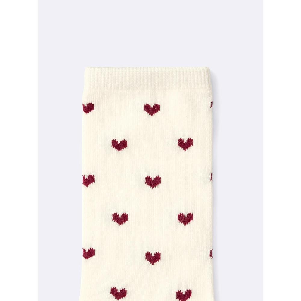 Gu By Uniqlo Kids Socks 2p  Embroidery Pattern 