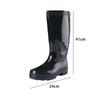 Men's Steel Toe Rain Boots PVC Rubber Boots, Waterproof Outdoor Work Durable Slip Resistant