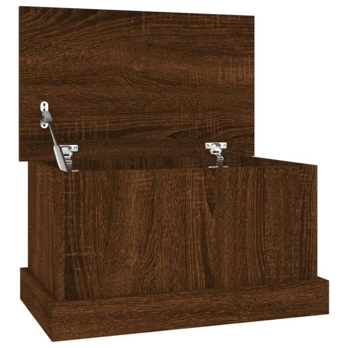 VidaXL Boîte de rangement chêne marron 50x30x28 cm bois d'ingénierie 816503