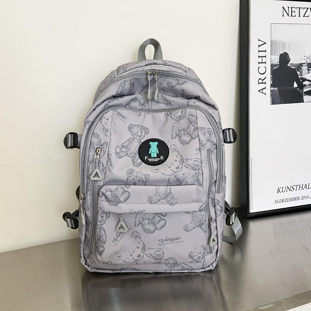 Trendy Canvas Backpack For Men And Women With Stylish Floral Print And Comfortable Design