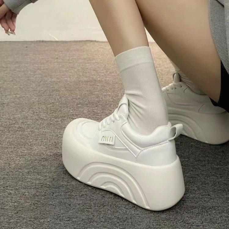 Muffin thick-soled small man ugly cute bread shoes new spring sports and leisure board shoes