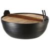 Ikenaga Iron Works Irori Pot, Nanbu Iron, Induction and Gas Compatible, 30cm, Country Pot, Kappo Style, Round Pot, Made In Japan