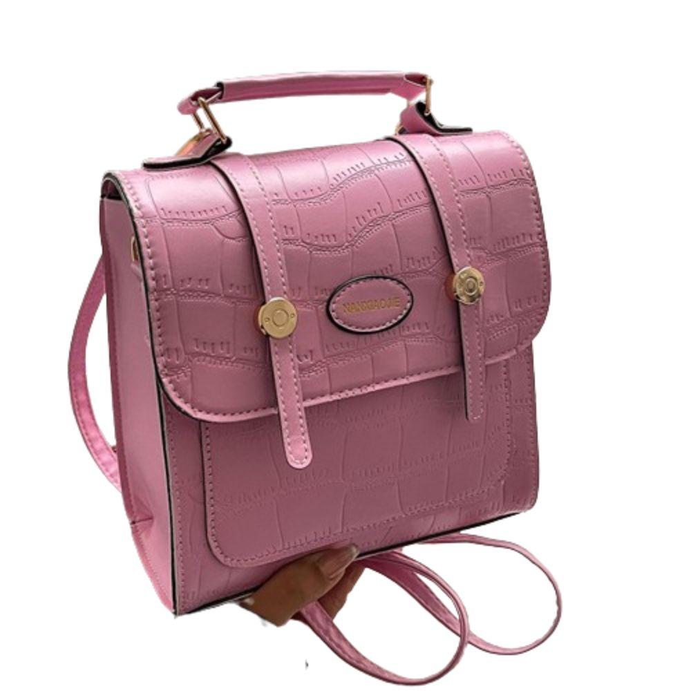 Mini Backpack Korean Trendy Shoulder Bag All Match PU Leather Schoolbags Simple Fashion Crossbody Bag Women