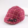 Autumn Fashion Baby  Hats Plaid Design Retro Children Toddler Beret Cap