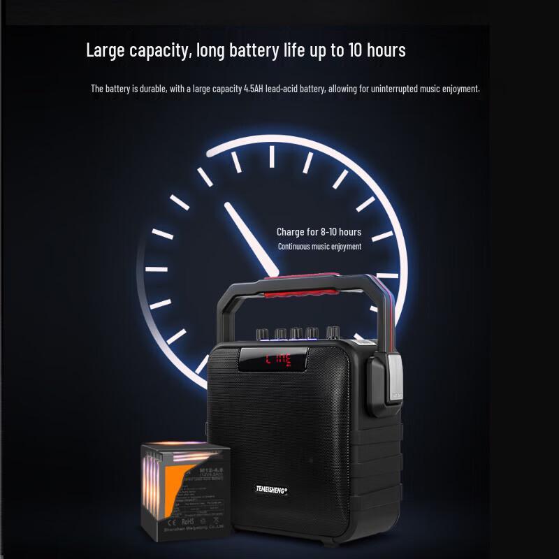 TEMEISHENG SL06-26 Portable Outdoor Karaoke Bluetooth Speaker (CN Version)