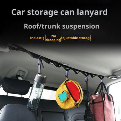 Auto Kleiderbügel Bar Nylon Geflochtene Einstellbare Länge Auto Reise Wäscheleine