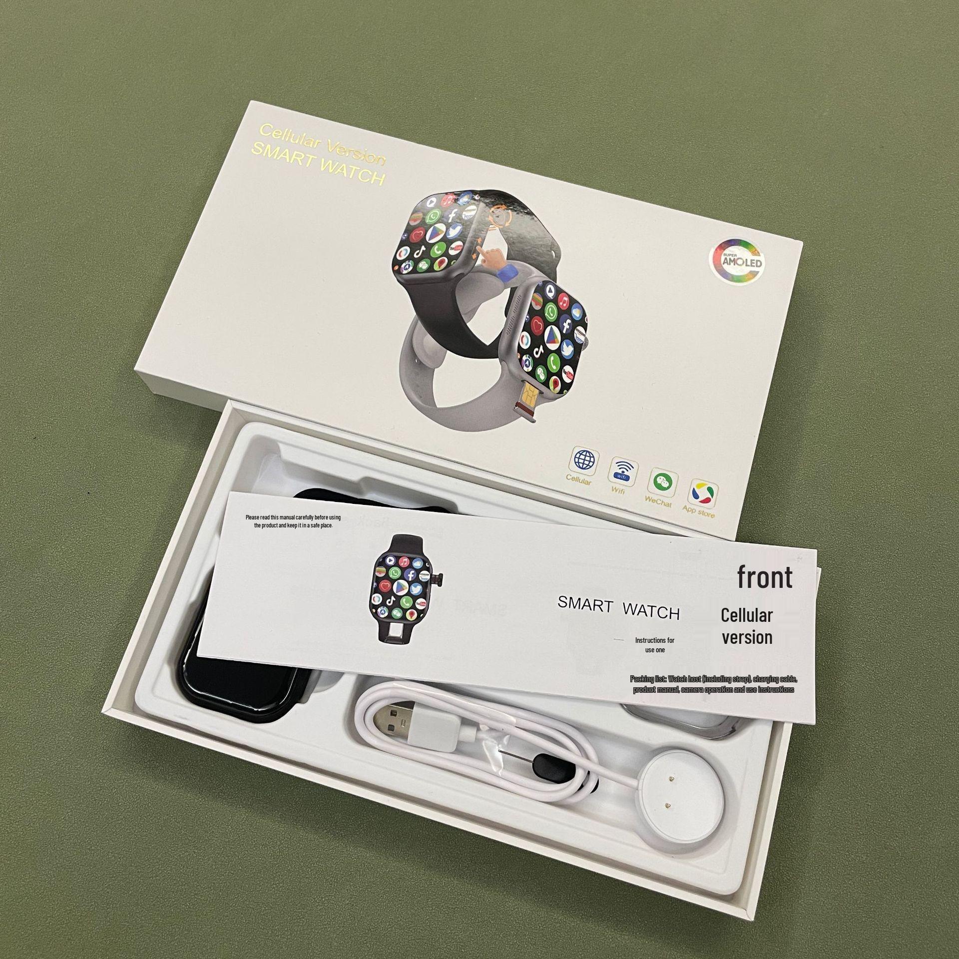 

Huaqiangbei CD20 Smartwatch S10 Cellular: Android, Touch Button, Rotating Camera, Bottom Card Slot. Black (3GB+32GB) - Chinese