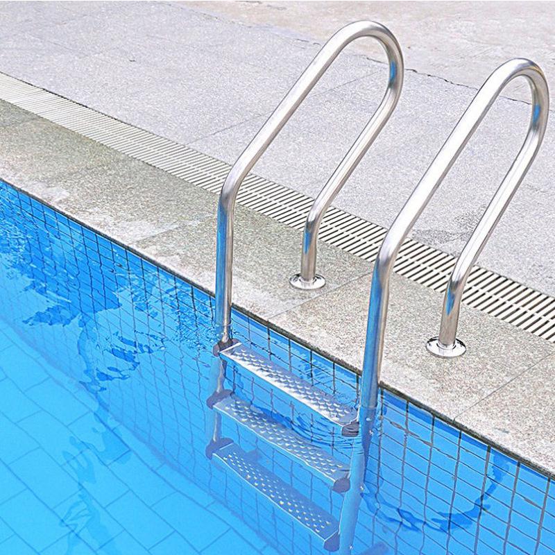 304 Stainless Steel Pool & Hot Spring Entry Ladder with Handrail