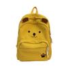 Schoolbag new cute bear corduroy backpack girls cartoon schoolbag student backpack large capacity Korean cute fun back