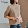 Fanzhen Women's 100% Wool Thick Turtleneck Sweater