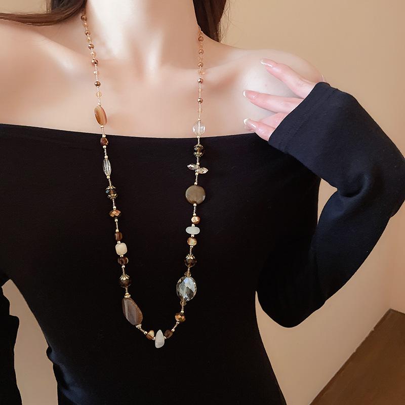 Collana con Perline per Clavicola Resort Bohemien - Accessorio di Moda di Lusso Leggero di Alta Gamma