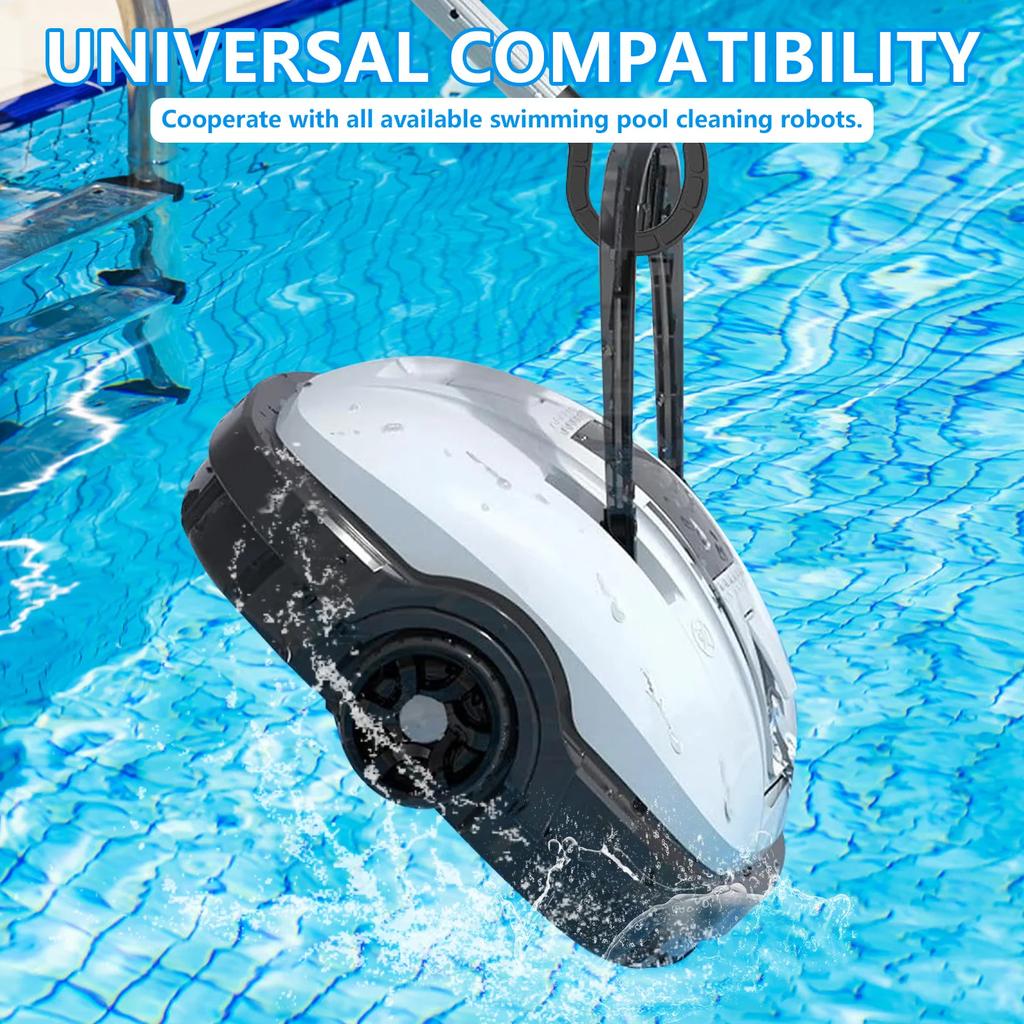 4Pcs Robotic Pool Cleaner Hook Universal Swimming Pool Vacuum Robot Telescopic Pole Hook Replacement Parts Accessories Black