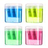 12Pcs Dual Hole Pencil Sharpener with Lid Compact Manual Sharpener for Standard And Jumbo Pencils Travel-friendly Pencil Sharpener