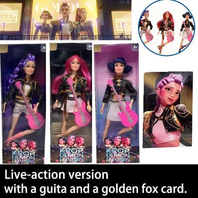Wonderful K-Pop Demon Hunter Music-Themed Action Figure - Rumi/Mira/Zoey Collectible Vinyl Doll, High-End Movie Merchandise Gift