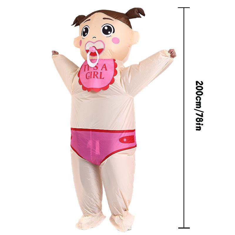 New Cute Bib Baby Girl Inflatable Clothes Party Decoration Festival Celebration Funny One size fits all