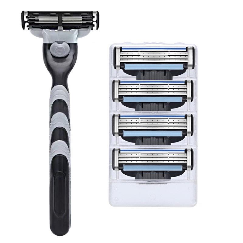 Three-Blade Manual Men's Shaving Set