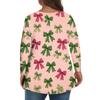 Women's Fashionable Casual Long Sleeved Plus Size  Print Top Plus Size Floral Print Top