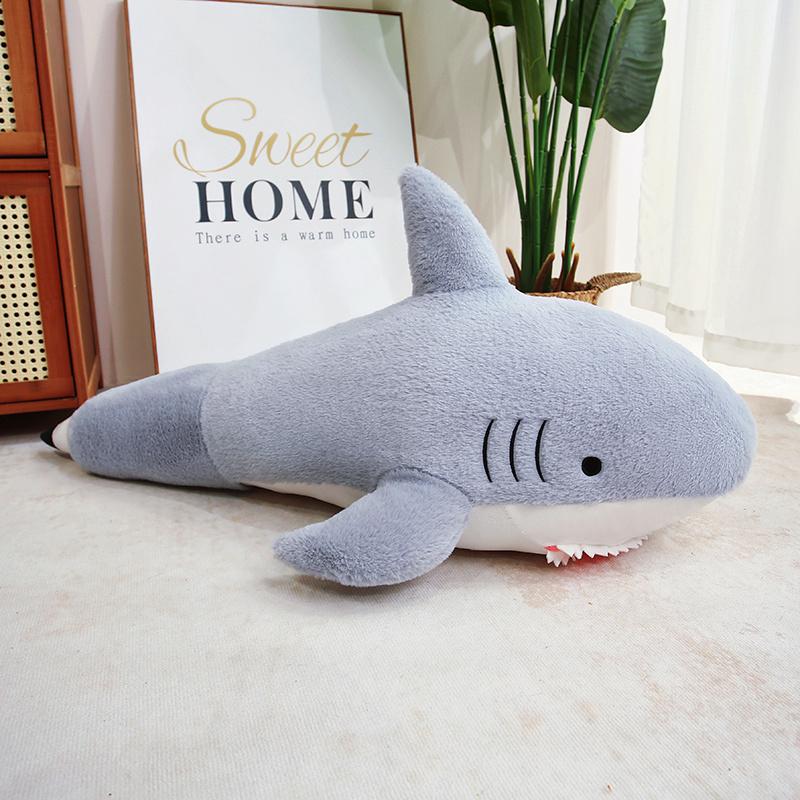 Lustiger Hai Stift Plüschkissen 2 Farben 3 Größen Riesiger Hai Stofftier Für Geschenke Und Heimdekoration. 60cm