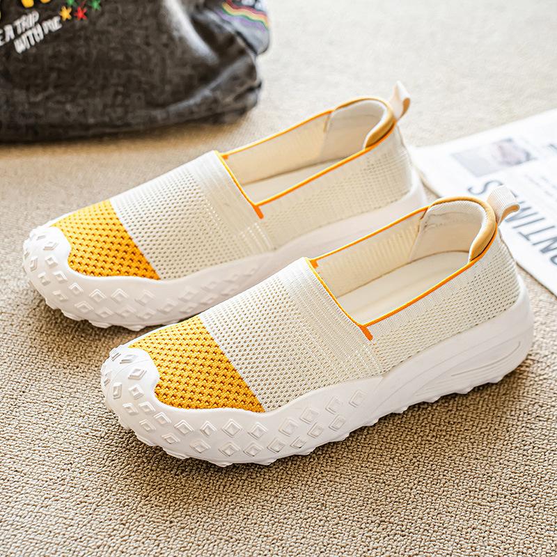 Summer New Men's Shoes Comfortable and Fashionable Mesh Breathable Fly-woven Board Shoes Lightweight and Versatile Fashion Sports Shoes