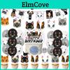 Cute Black And White Cat Birthday Party Supplies Set Cake Topper Flag Balloons And Hanging Decorations Included!