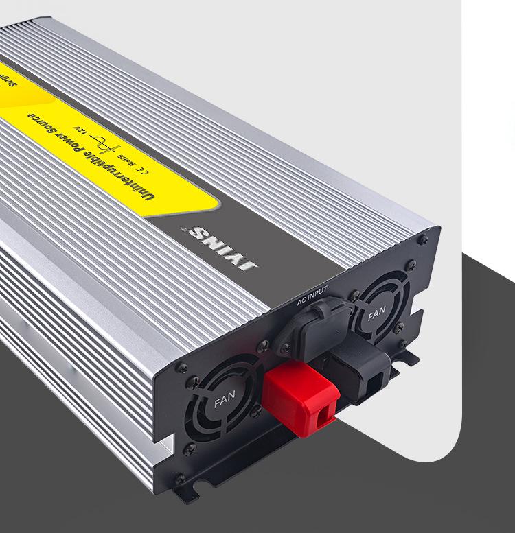 1500W 12V to 220V Pure Sine Wave UPS Inverter with Charger for Home/Solar/Vehicle Use