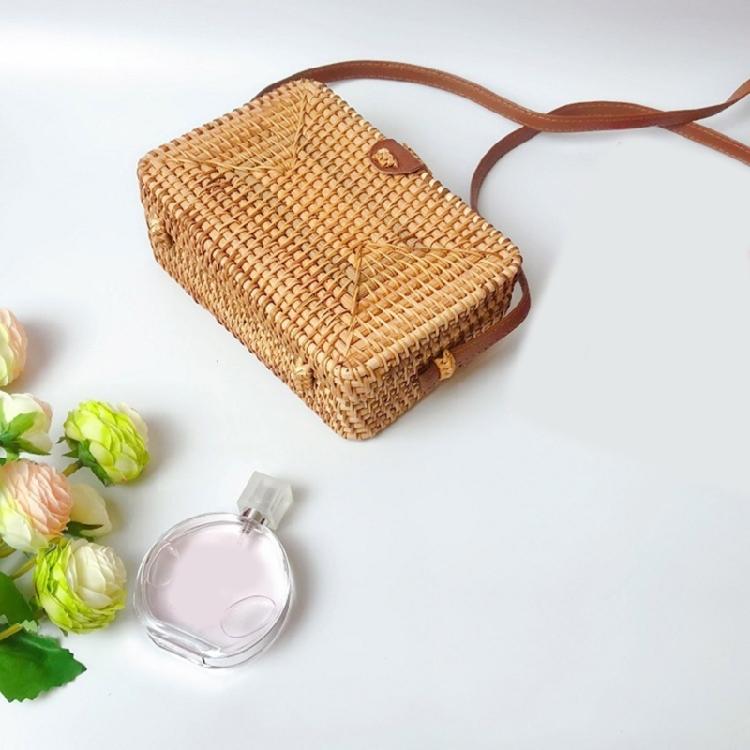 Handwoven Shoulder Bag Crossbody Bags Rattan Bag for Women Girl Vintage Handbag