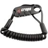 Crops MINI Memory Foam Cable Wire Lock 2mm Double X Q-BIRO 900mm, 3-Digit Dial, SPD04-BR90-01 (Black)