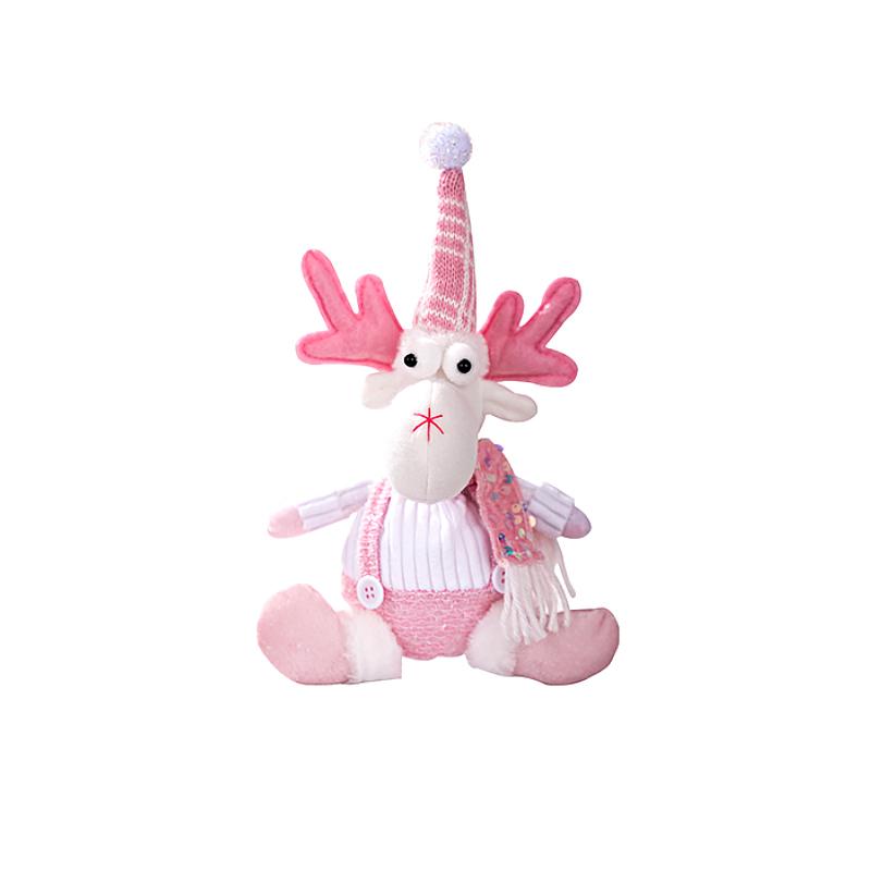 

Рождественские подвесные украшения для дома, вечеринки, Санта-Клаус, розовая серия, с пайетками, имитация снеговика, лось, рождественские украшения, 3 стиля